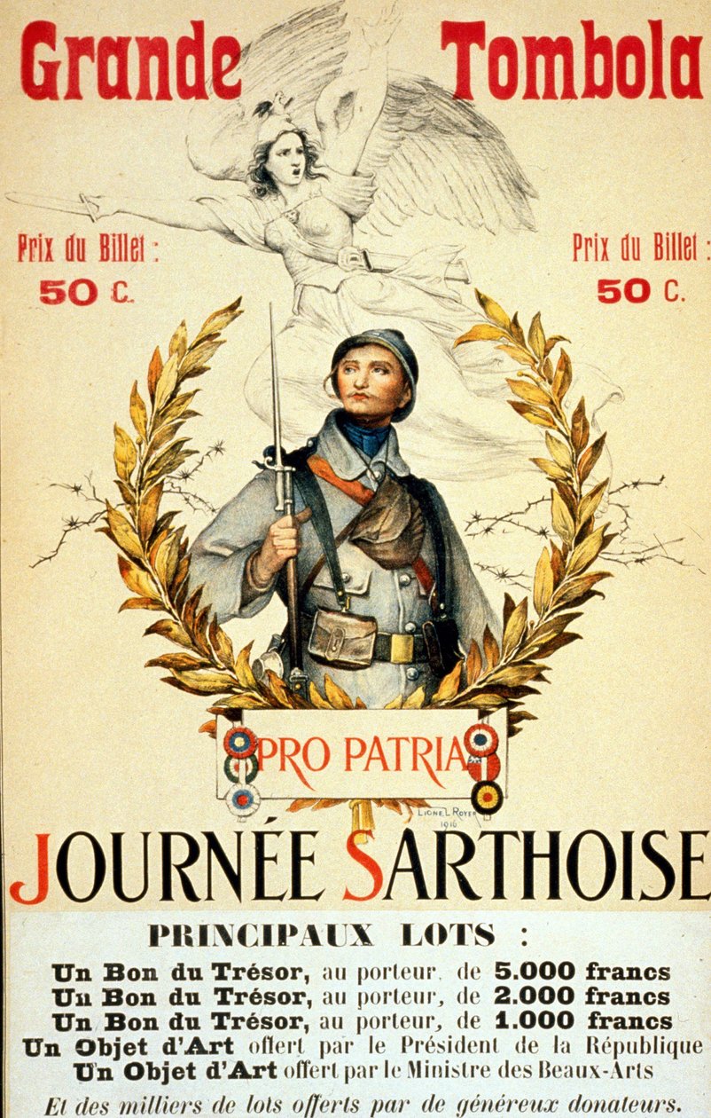 グランデ・ラッフル：サルソワーズの日」ポスター（リオネル・ロイヤー（1852 -1926）画 作： ライオネル・ノエル・ロイヤー