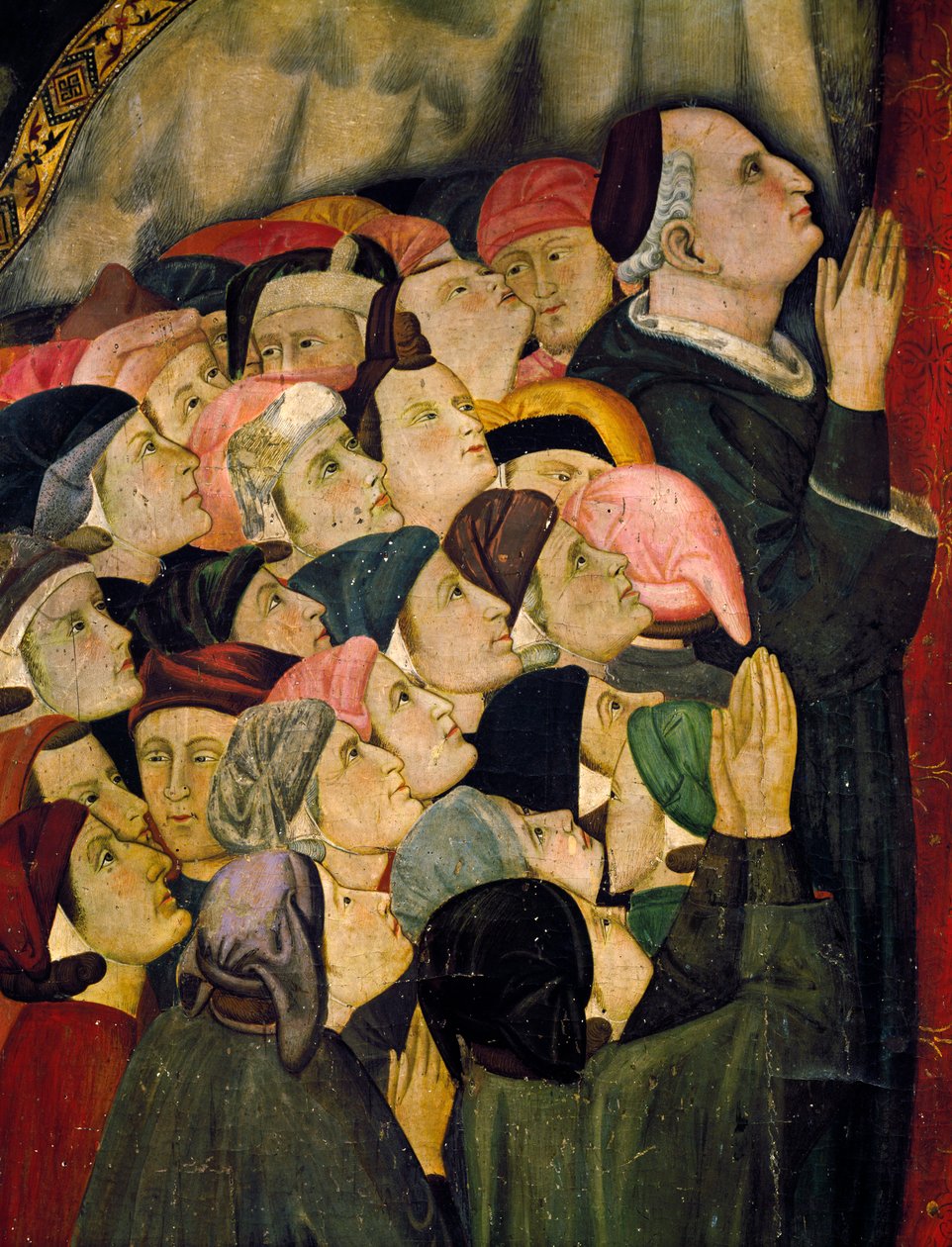 慈悲の聖母」詳細、1320年頃