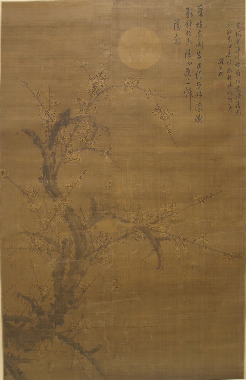 月光雪花梅図屏風 16世紀 作： 劉シル