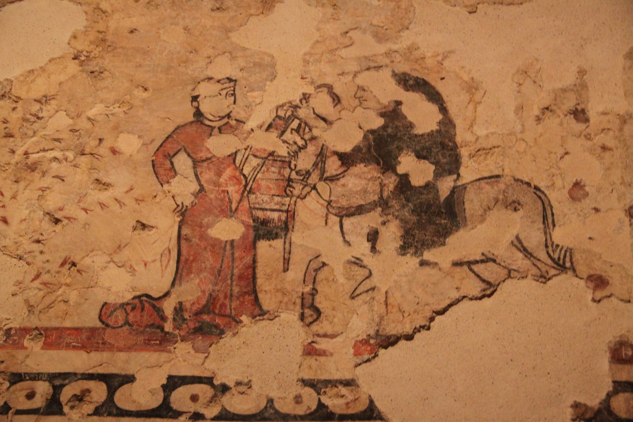 バルセロナ歴史博物館の壁画 作： レナ