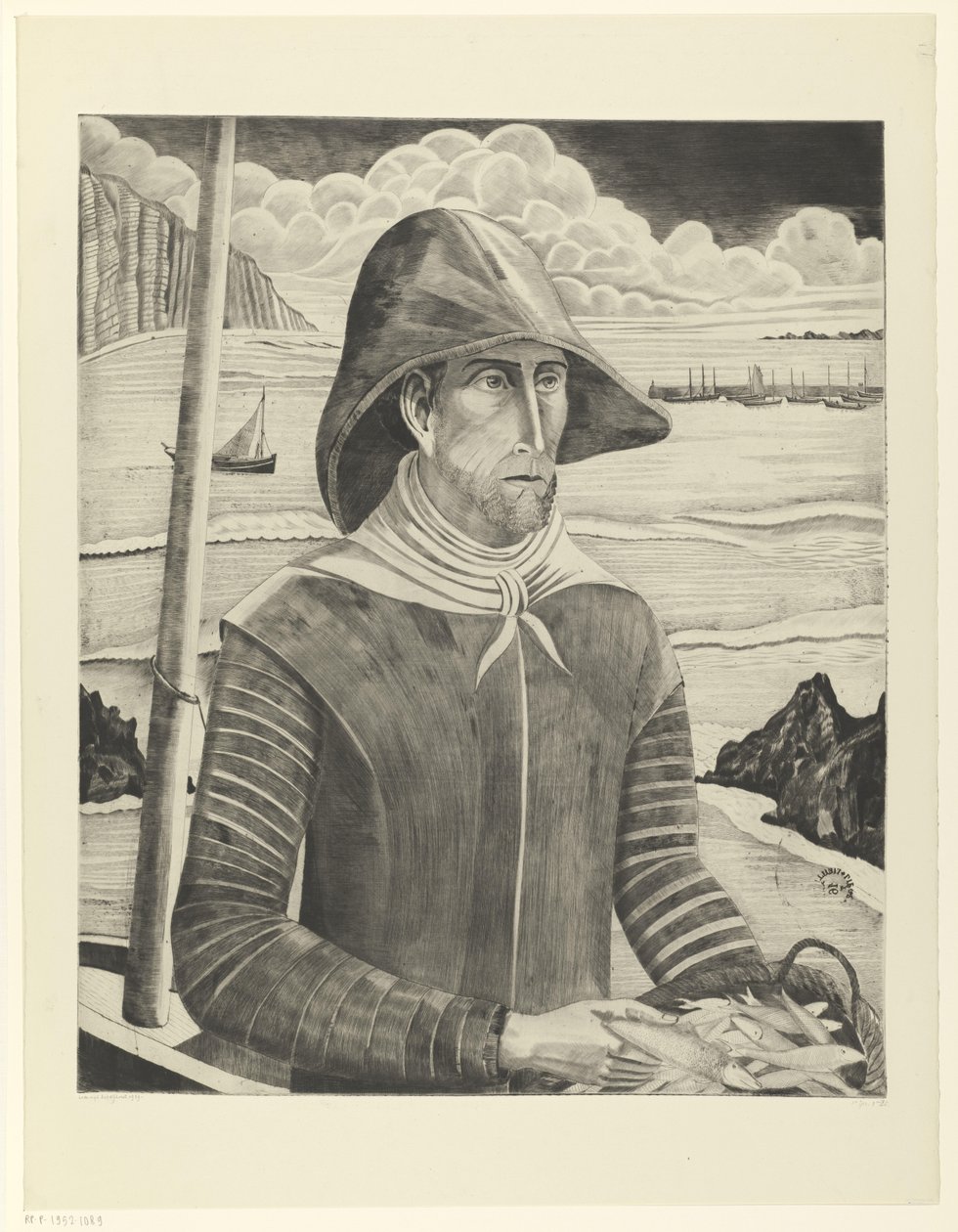 ブルトンねじ Breton Fisherman II (原題) 作： Lodewijk Shelfhout（アーティストによる署名）