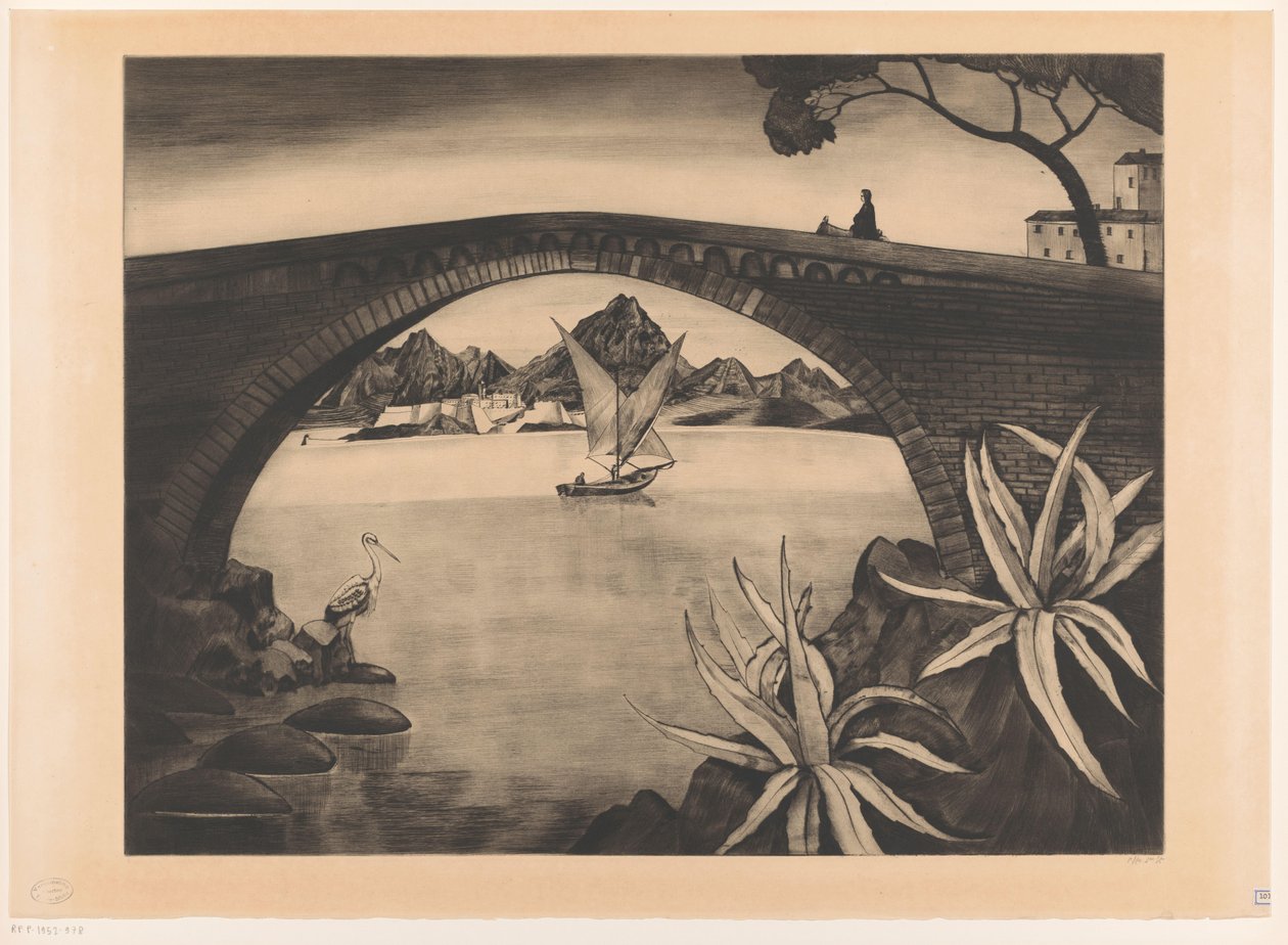 コルシカ島のアーチ橋 Le Grand Pont Corse (原題) 作： ローデワイク・シェルフハウト