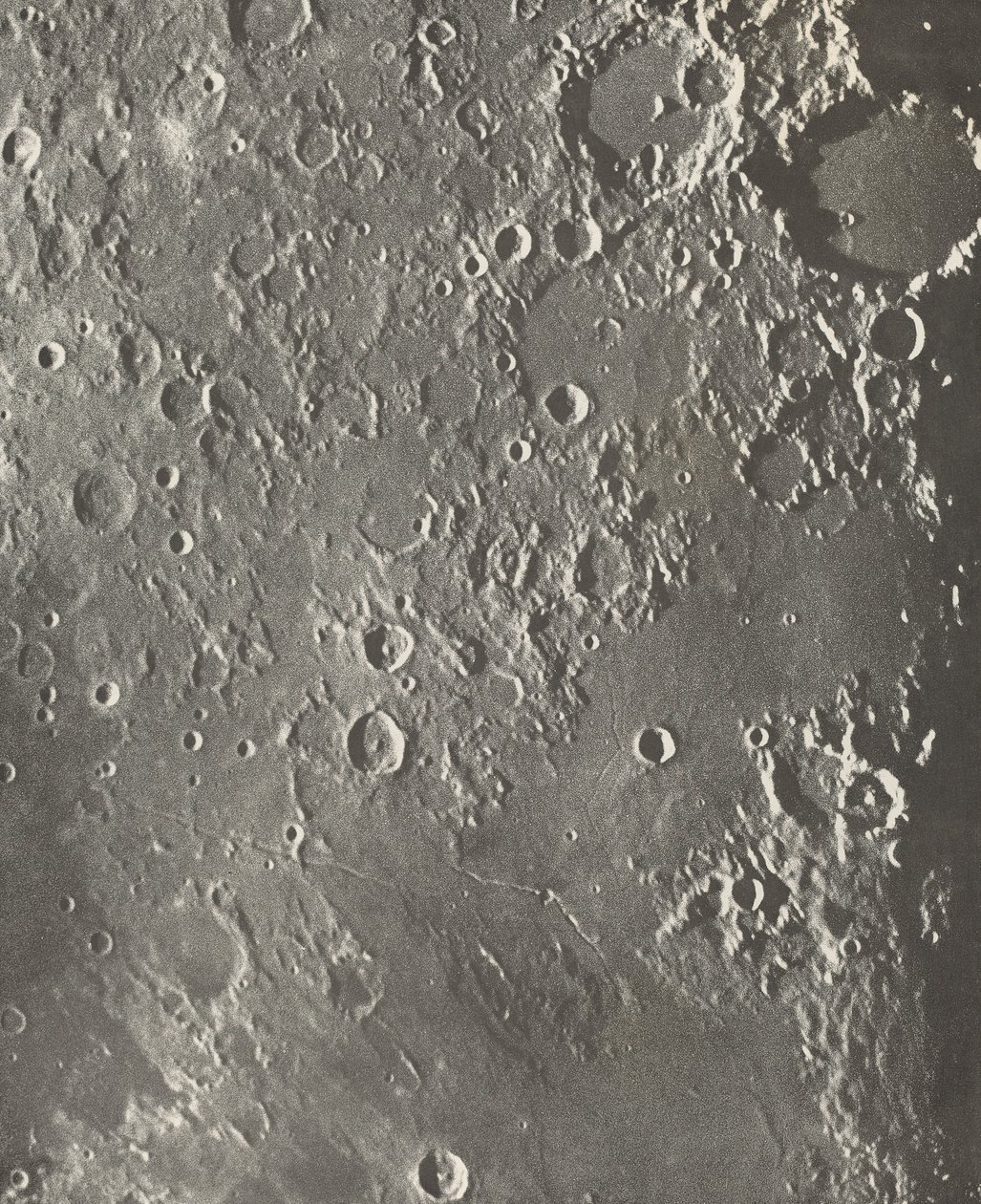 写真家 Lunaire Albategnius - Triesnecker - Manilius 作： Loewy et Puiseux