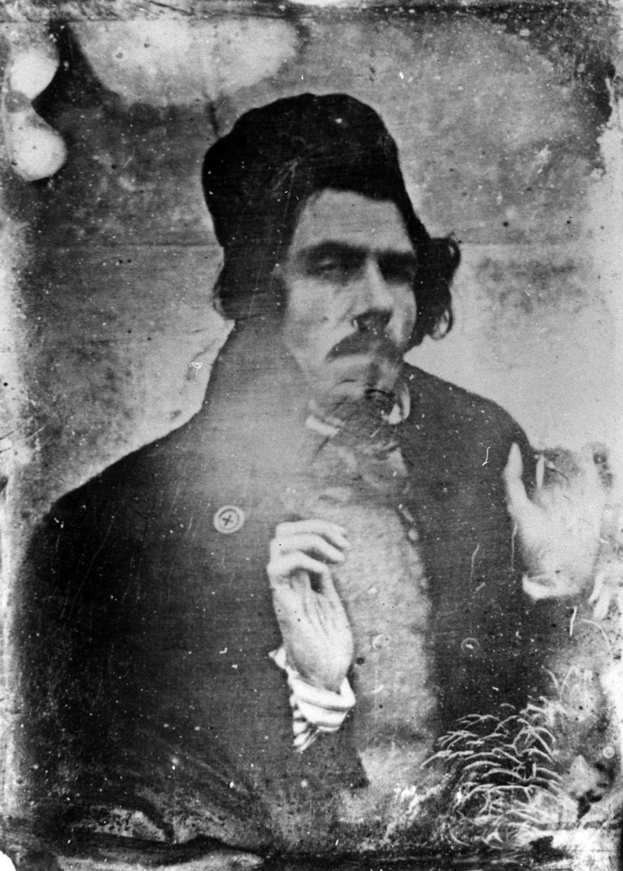 ユージーンドラクロワの肖像、1842年（ダゲレオタイプ） 作： レオン・リースナー