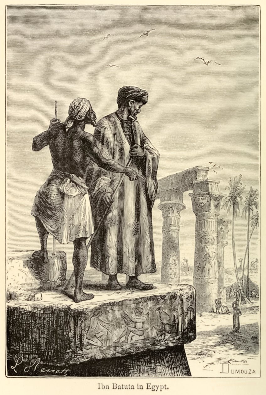 Ibn Battuta in Egypt」エジプトを訪れた中世の旅人ムハンマド・イブン・バットゥータ 作： レオン（後）ベネット