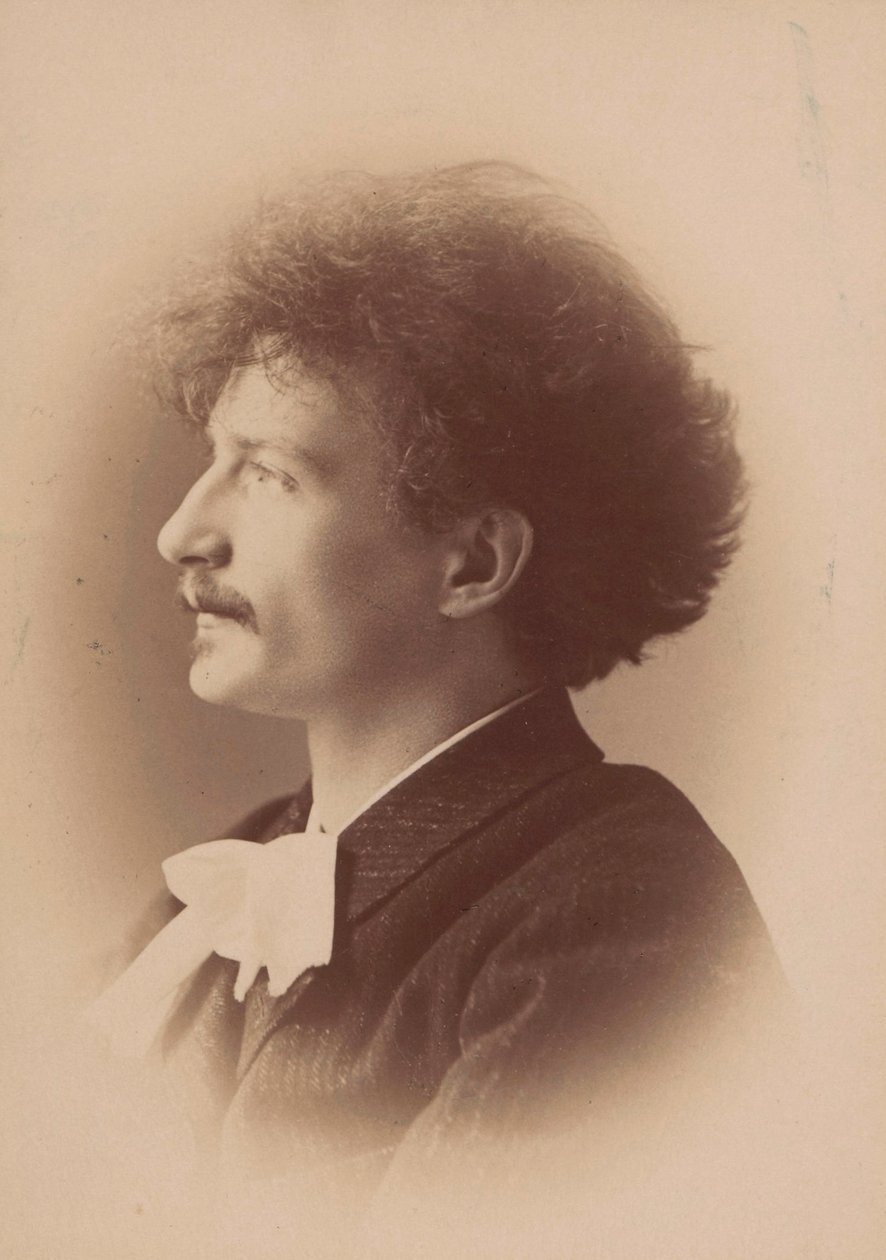 作曲家イグナツィ・ヤン・パデレフスキの肖像、1860～1941年、1890年。 作： ロンドン。写真スタジオエリオット＆フライ