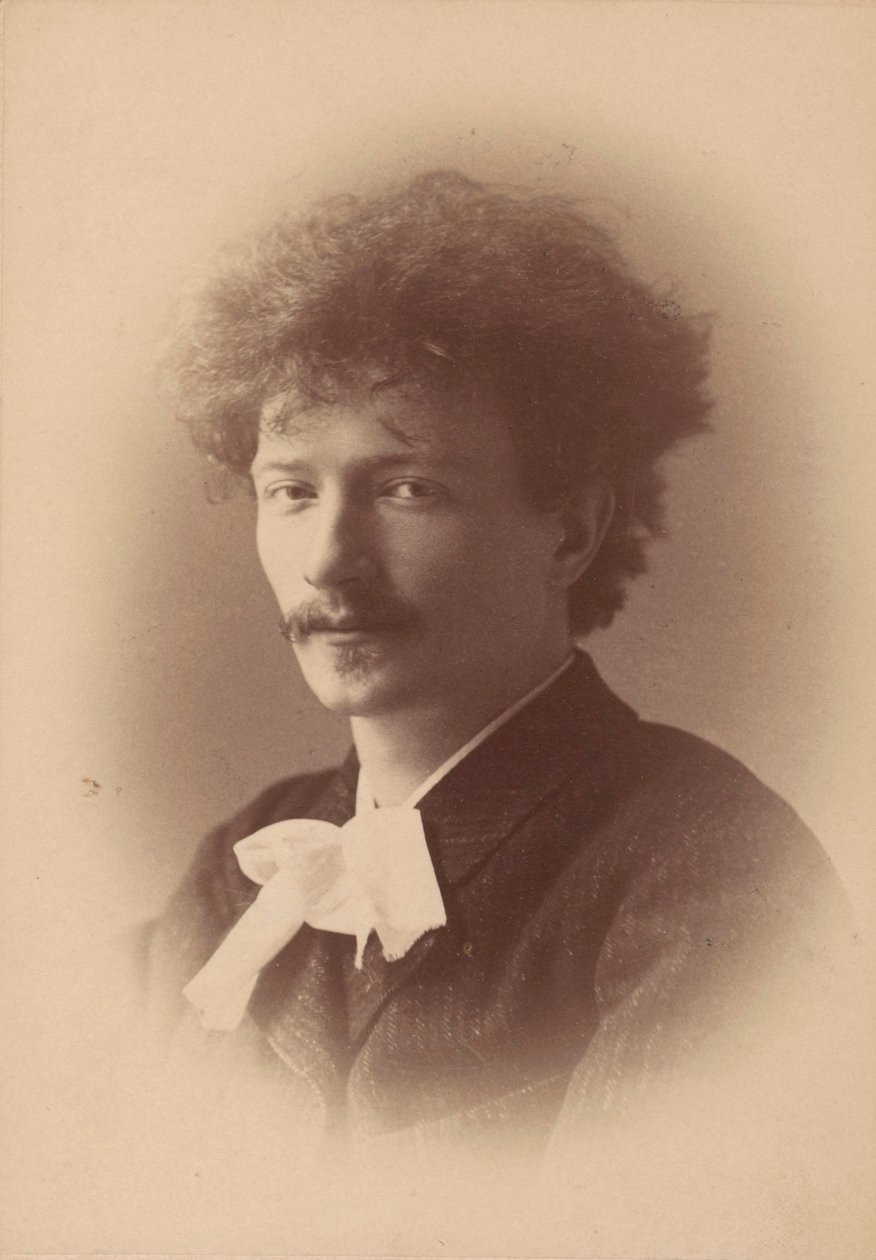 作曲家イグナツィ・ヤン・パデレフスキの肖像、1860～1941年、1890年。 作： ロンドン。写真スタジオエリオット＆フライ