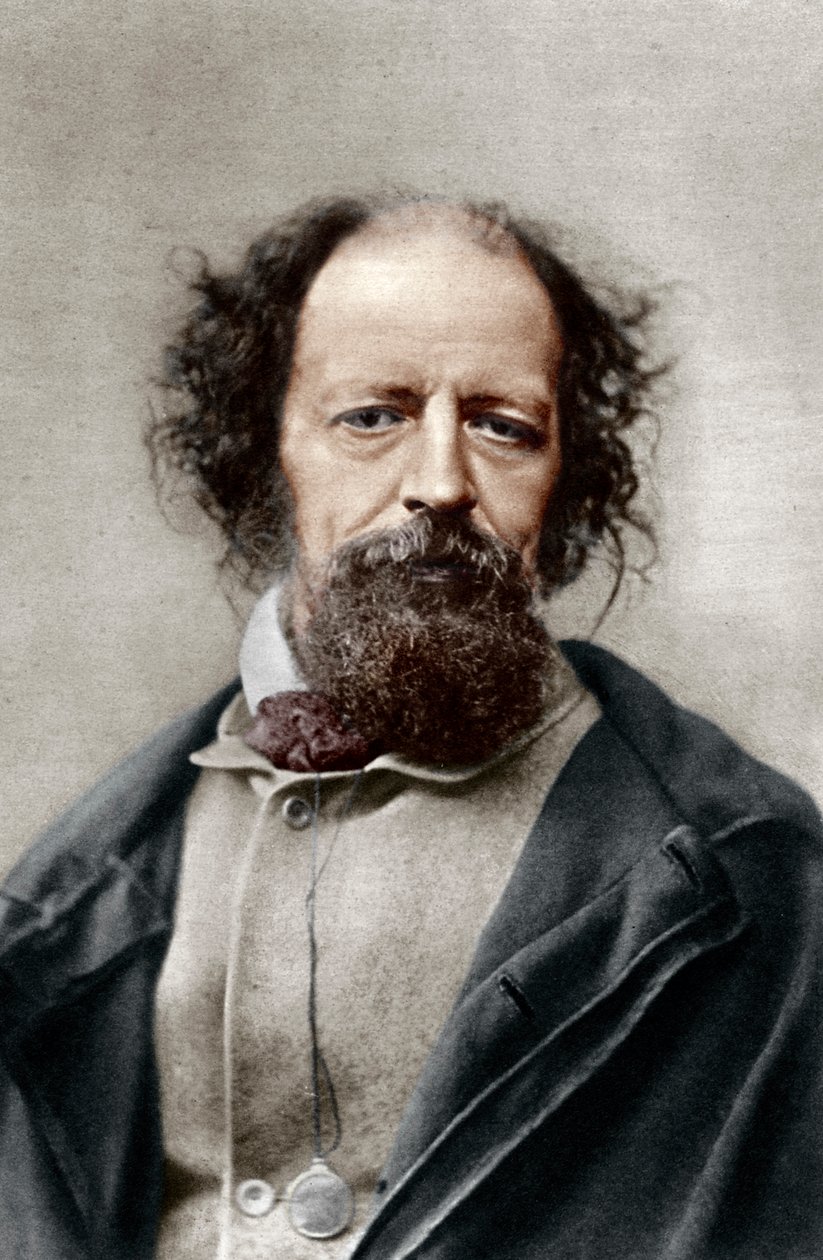 アルフレッド、テニーソン卿、イギリスの詩人賞受賞者、c1867。 作： London Stereoscopic and Photographic Co