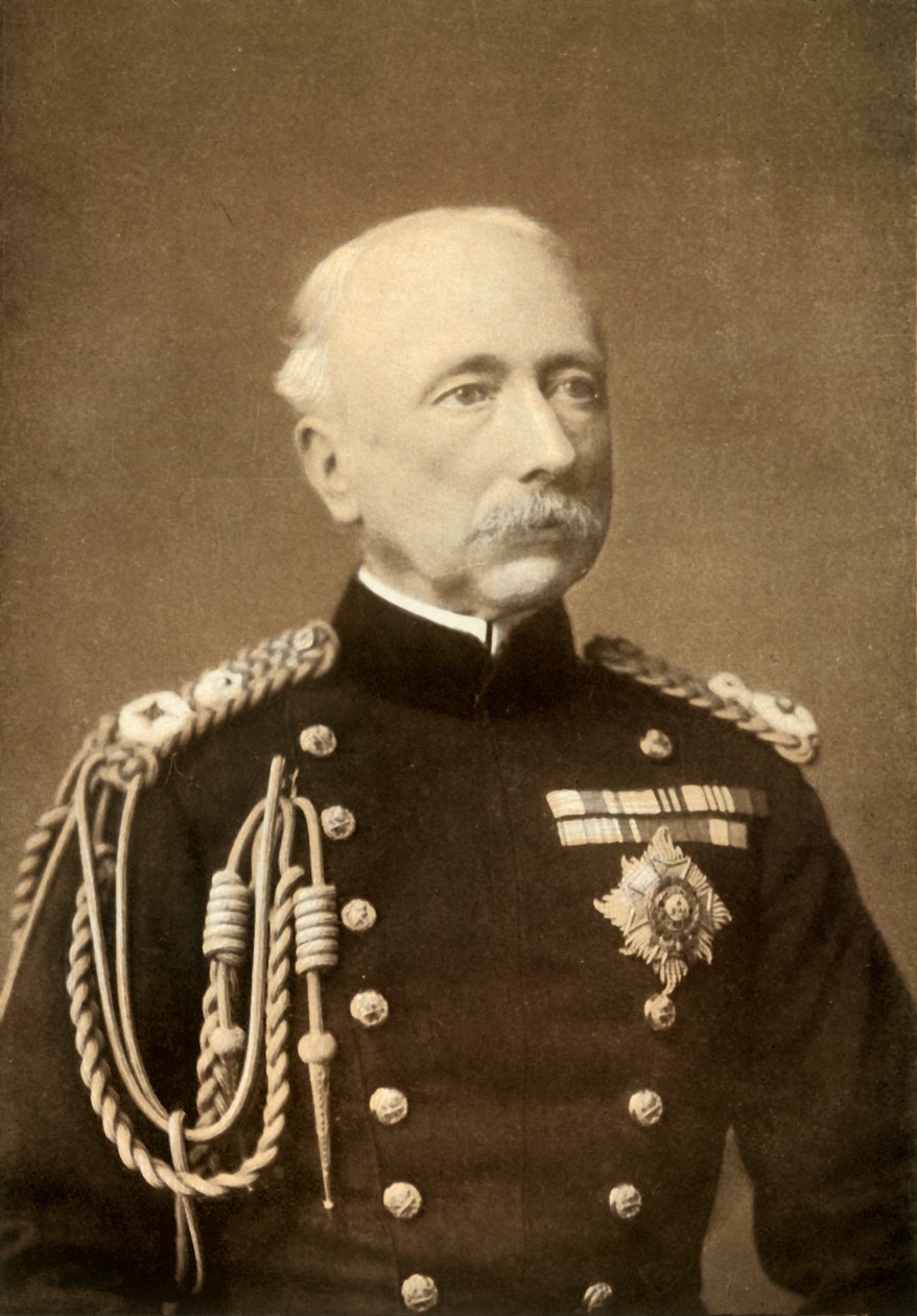 「英国陸軍最高司令官ウーズリー子爵」、1900 年。 作： London Stereoscopic and Photographic Co