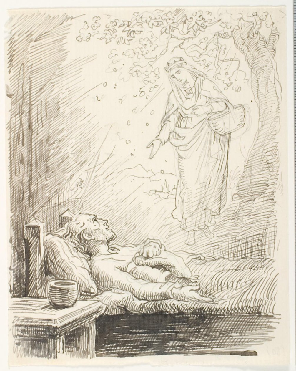 ペパーミントのナイトキャップの下書き 作： ローランス・フレーリッヒ