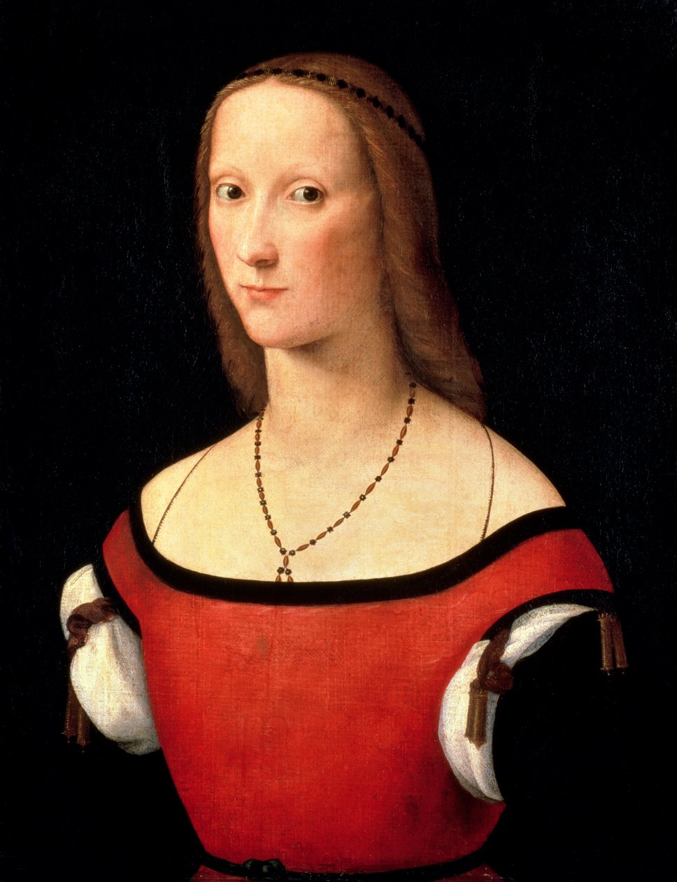 1500年代の女性の肖像 作： ロレンツォ・コスタ