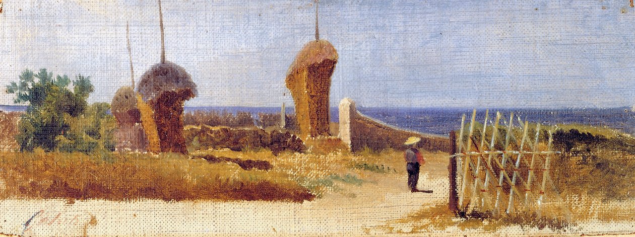 カスティリオンチェッロ 1862-63年頃 油彩、キャンバス、厚紙 作： ロレンツォ・ジェラティ