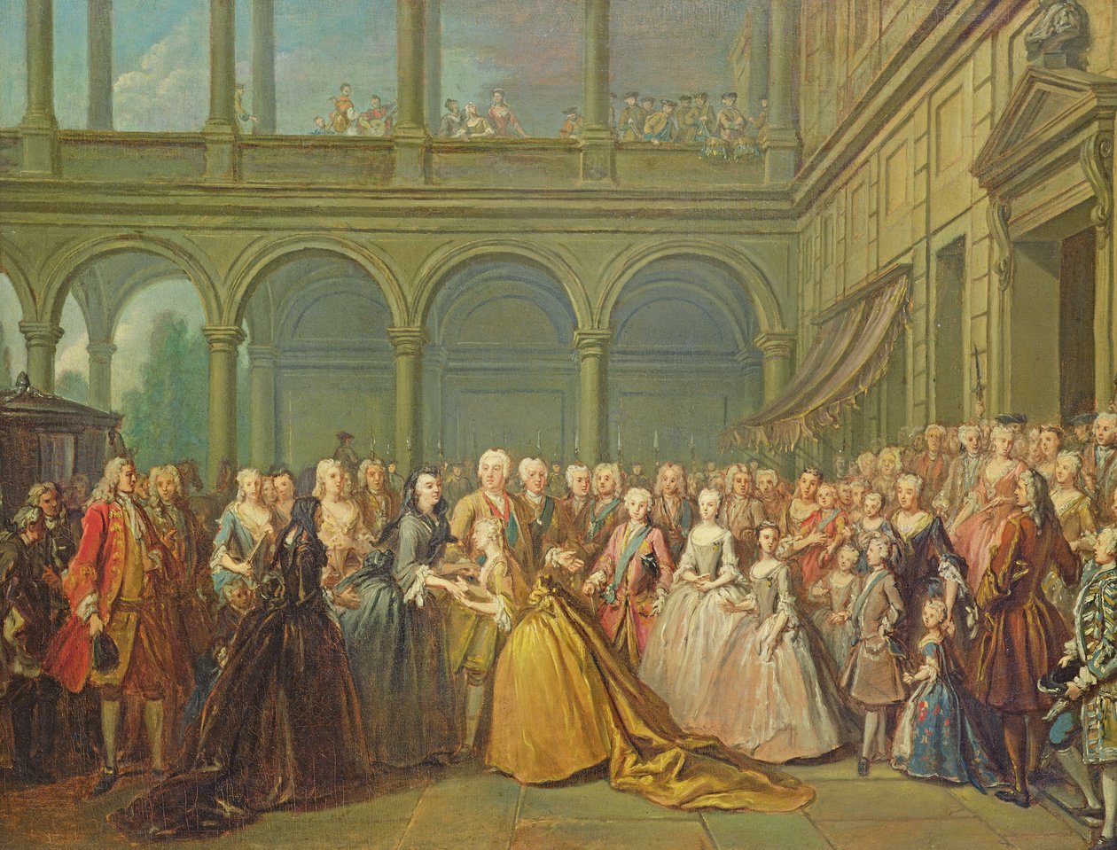 1737年5月24日、ボヘミアのノイハウスでの会議 作： ルイ・ド・シルベストル