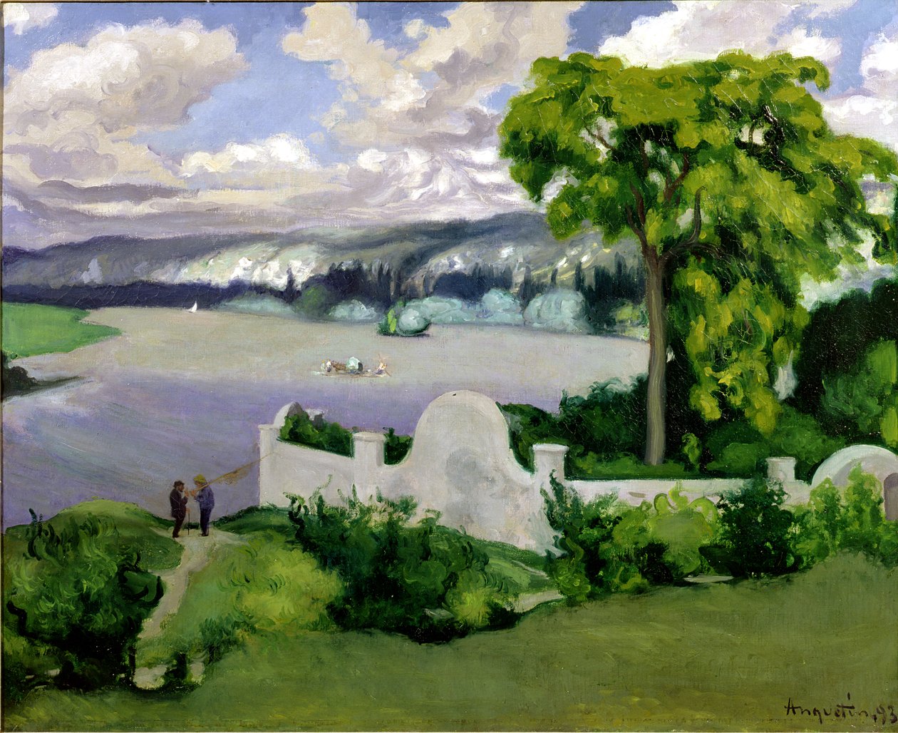 La Roche Guyon、1893の近くのセーヌ川 作： ルイ・アンケタン