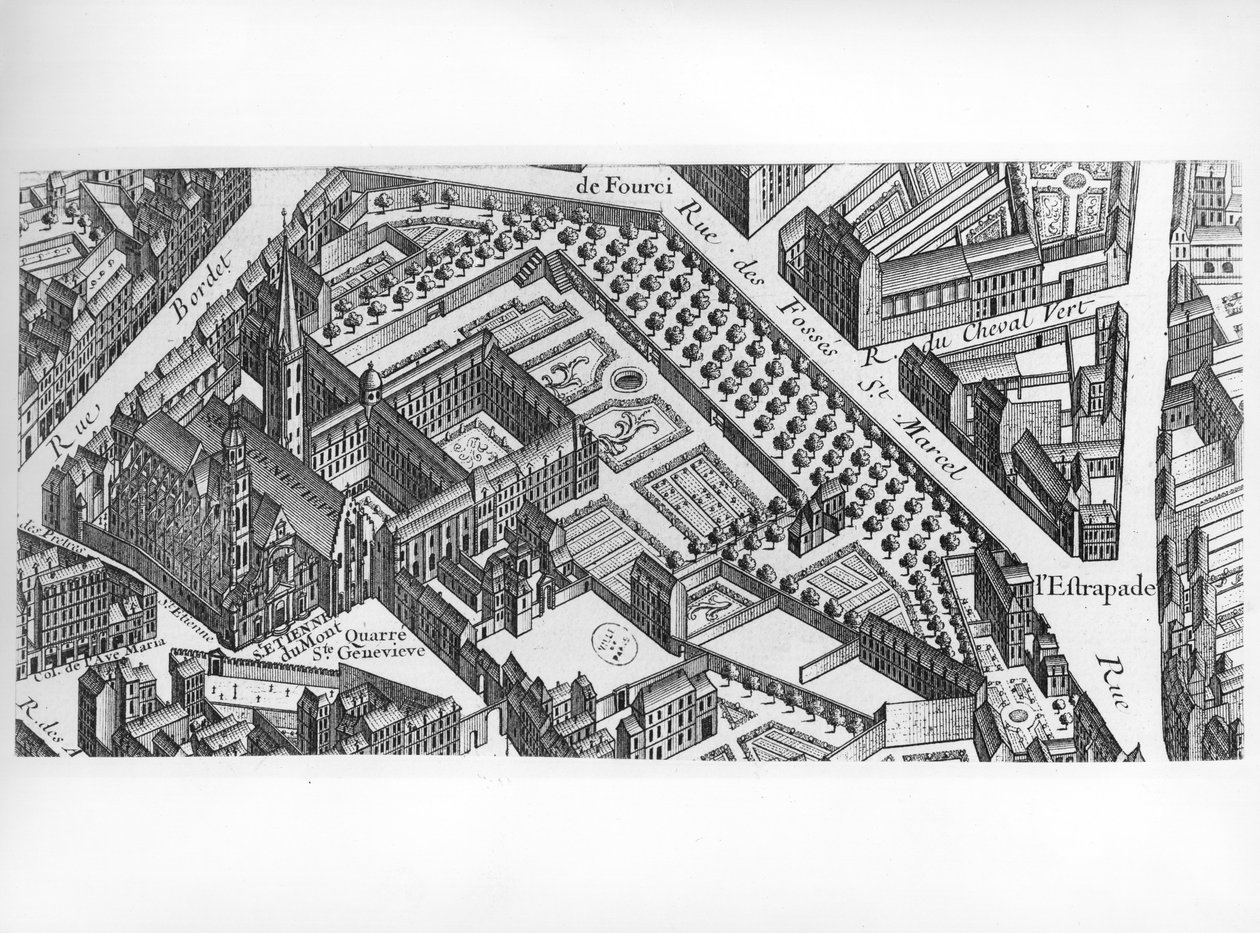 1734〜39年にクロードルーカスによって刻まれた「Plan de Turgot」として知られるパリの計画（233535の詳細） 作： ルイス・ブレテス