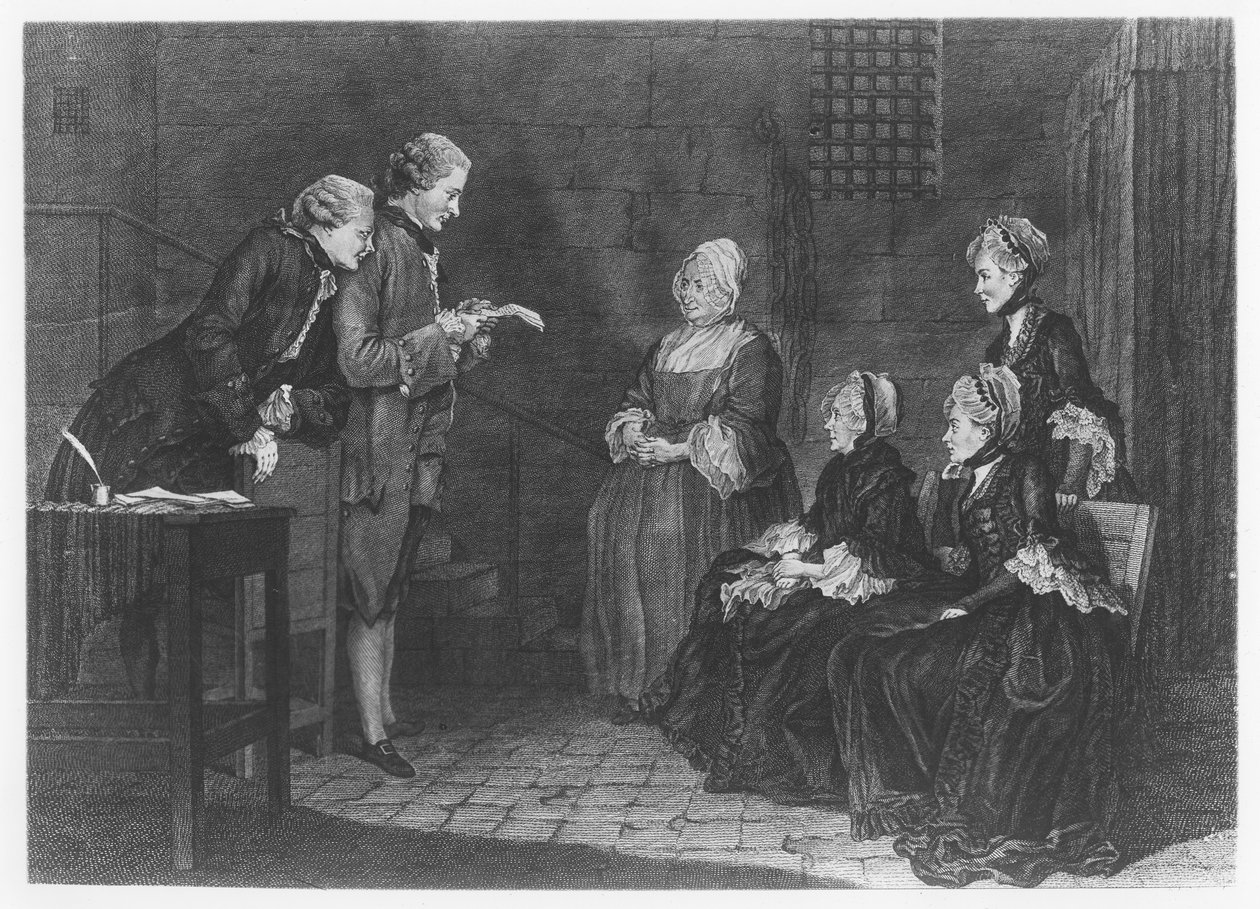 Delafosseによって刻まれた不幸なCalas家族、1765年 作： ルイ・カロギス・ディ・カルモンテル