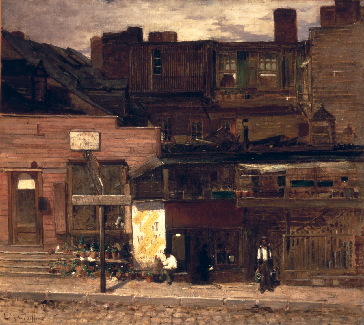 Duane Street、ニューヨーク、1878年頃 作： ルイコンフォートティファニー