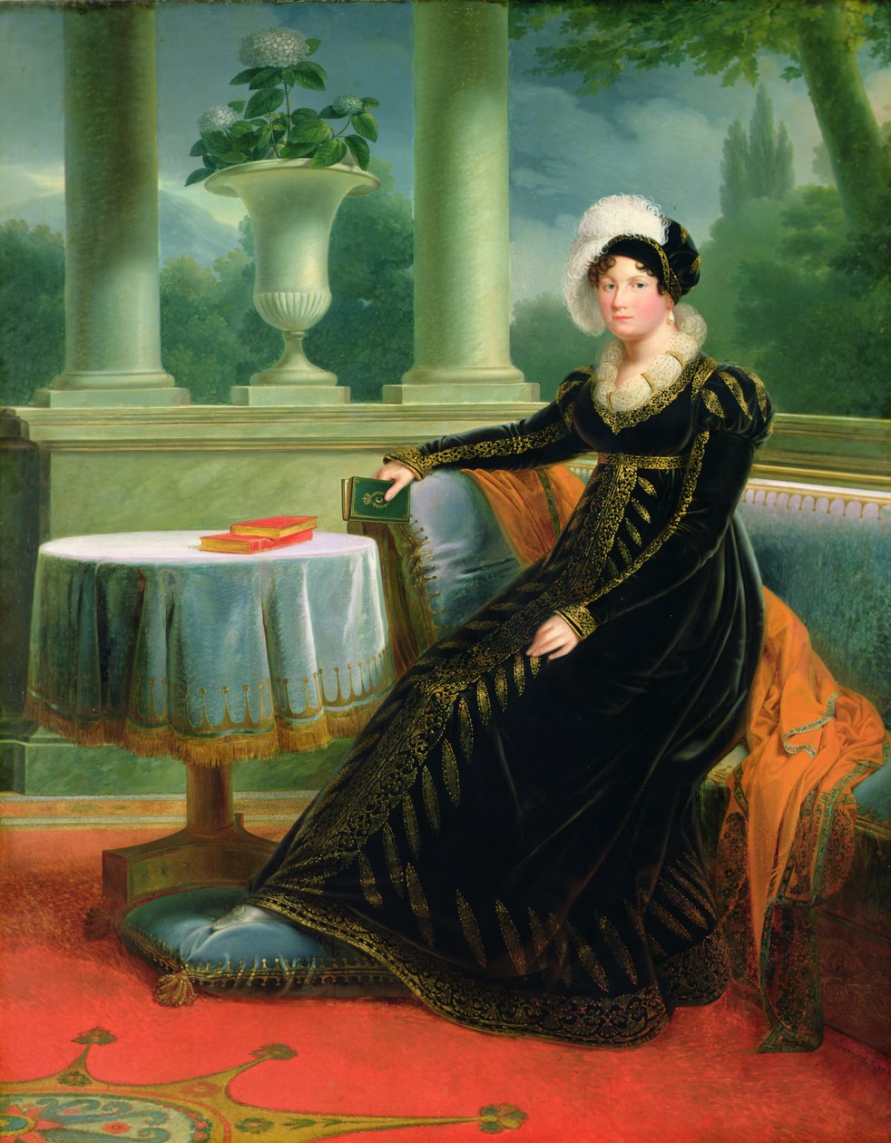 キャサリン・ド・ヴュルテンベルク（1783-1835）ウエストファーレンの女王、1808年頃 作： ルイ・フランソワ・オーブリー