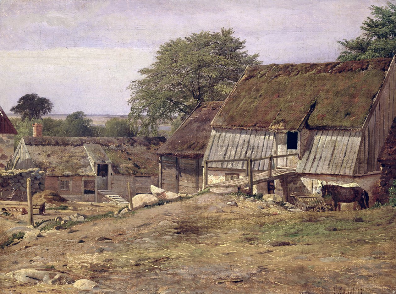 スウェーデンの農家、1834 作： ルイ・ガーリッツ