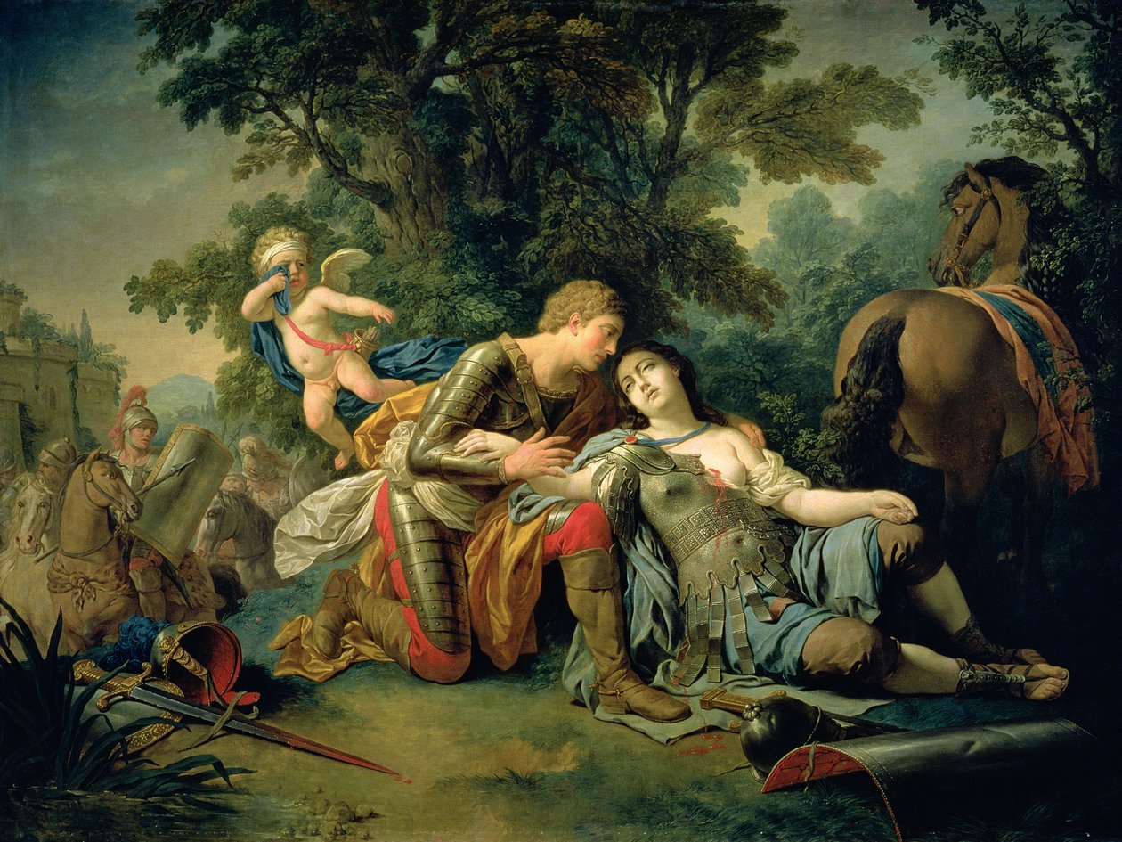 タンクレディとクロリンダ、1761 作： LouisJeanFrançoisLagrenée