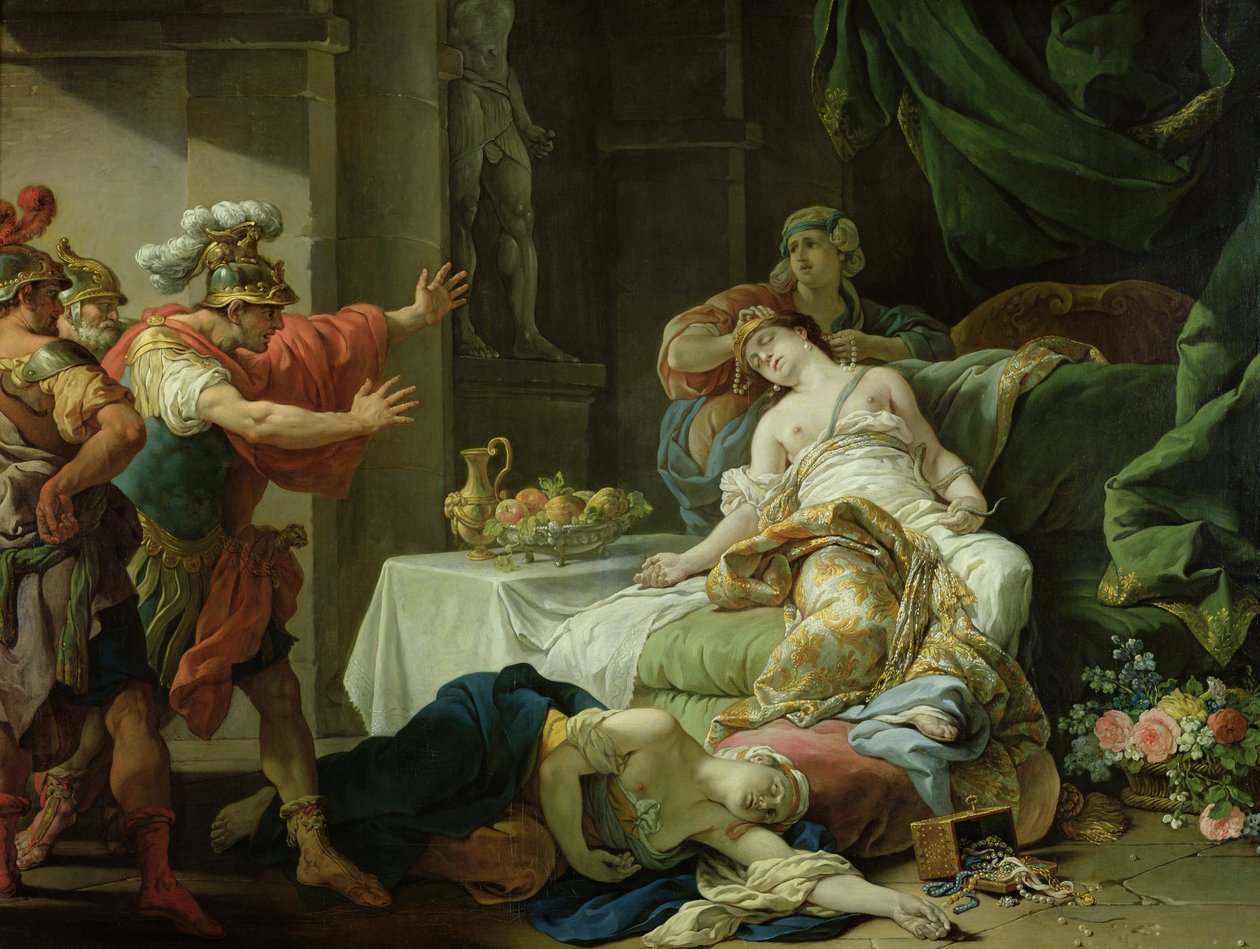 クレオパトラの死、1755 作： LouisJeanFrançoisLagrenée