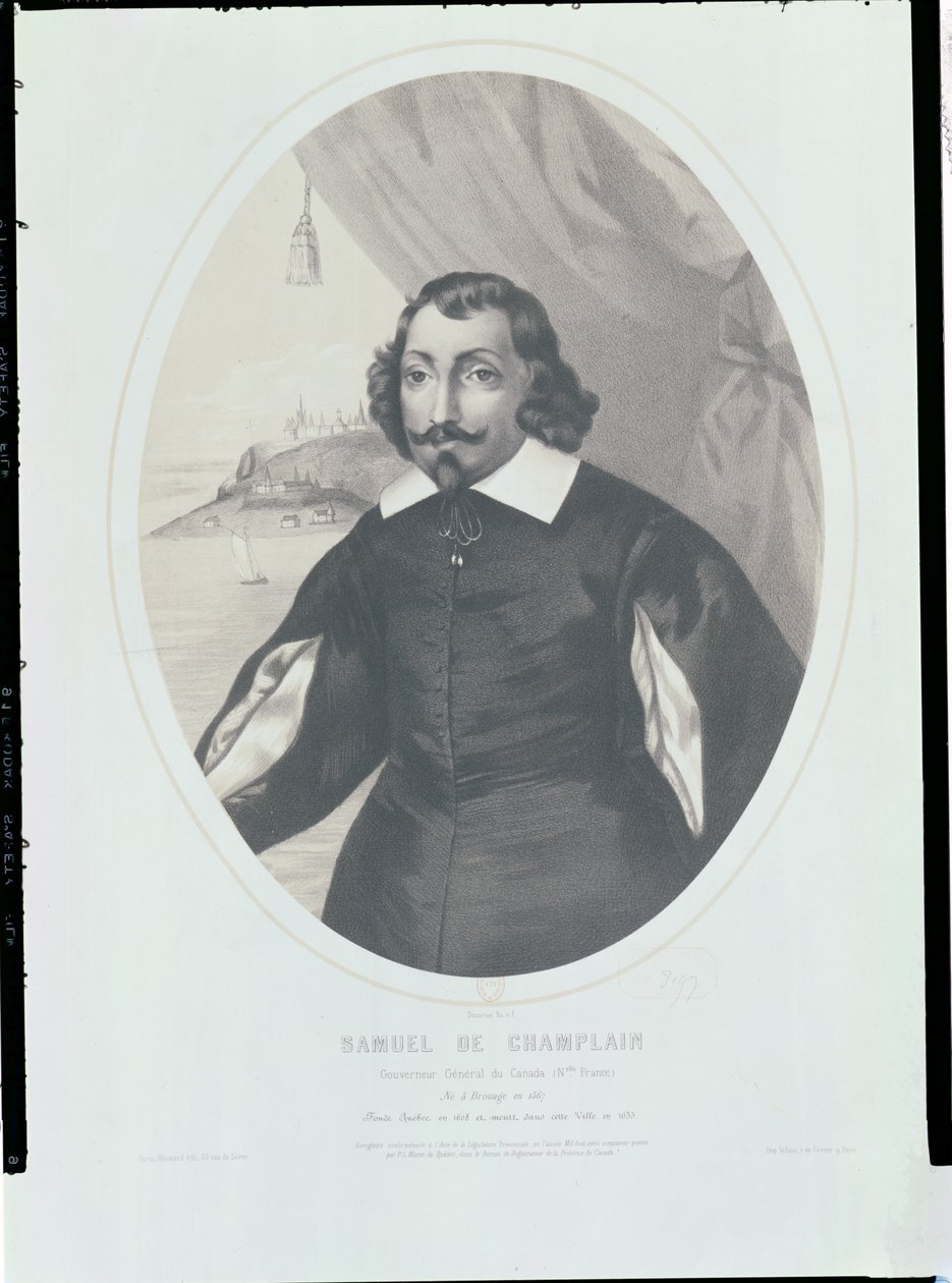 サミュエル・ド・シャンプラン（1567-1635）1854 作： ルイ・ジョセフ・セザール・デュコルネ