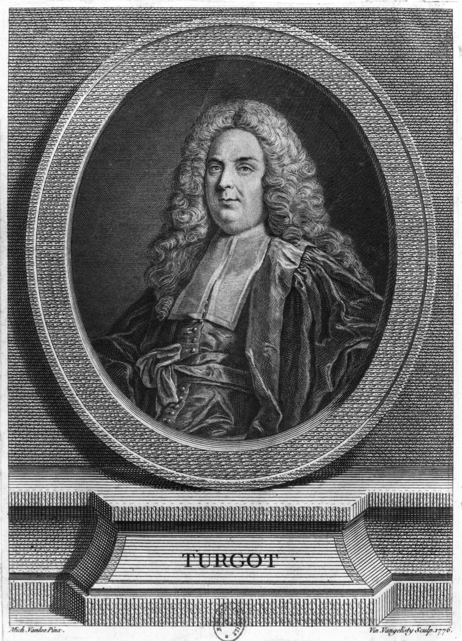 ミシェルエティエンヌトゥルゴ、1776年 作： ルイ・ミシェル・ヴァン・ルー