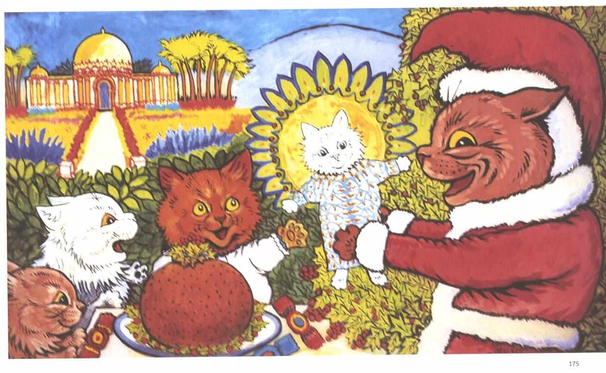 Katzenweihnachtn英語：猫のクリスマス 作： ルイス・ウェイン