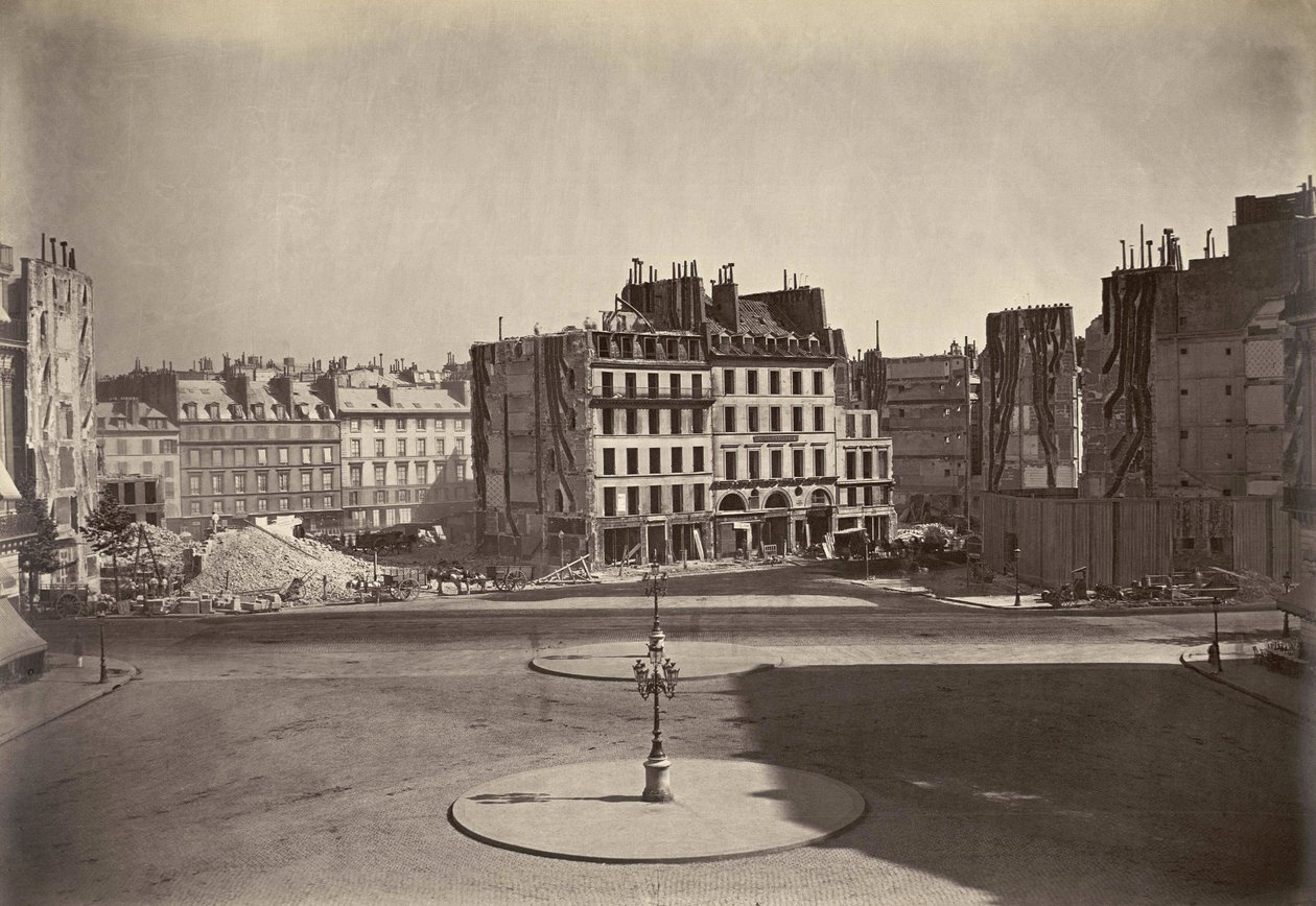 1868年、パリのオペラ座広場での作品（ルイ＝エミール・デュランデル撮影 作： ルイ・エミール・デュランデル