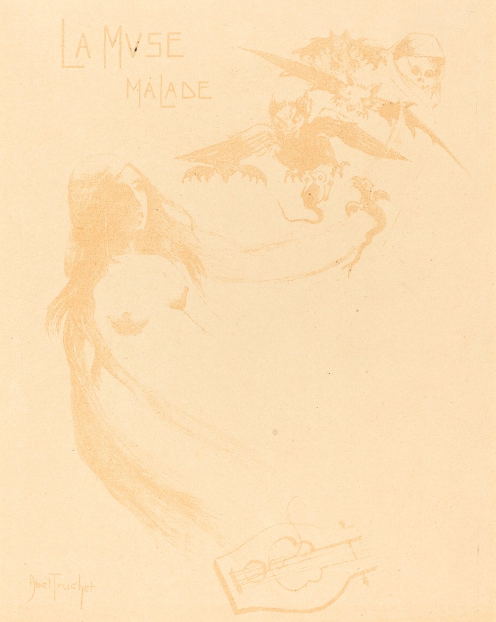 La Muse malade（1900年頃）。 作： ルイ・アベル・トルシェ