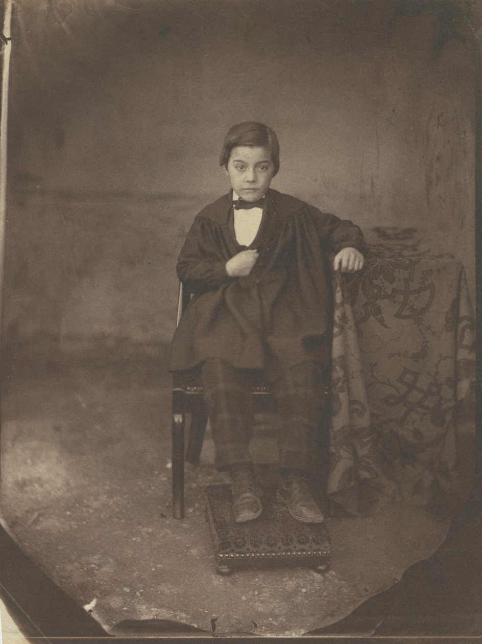 少年の肖像、c。 1848年。 作： ルイ・アドルフ・ハンバート・ド・モラード