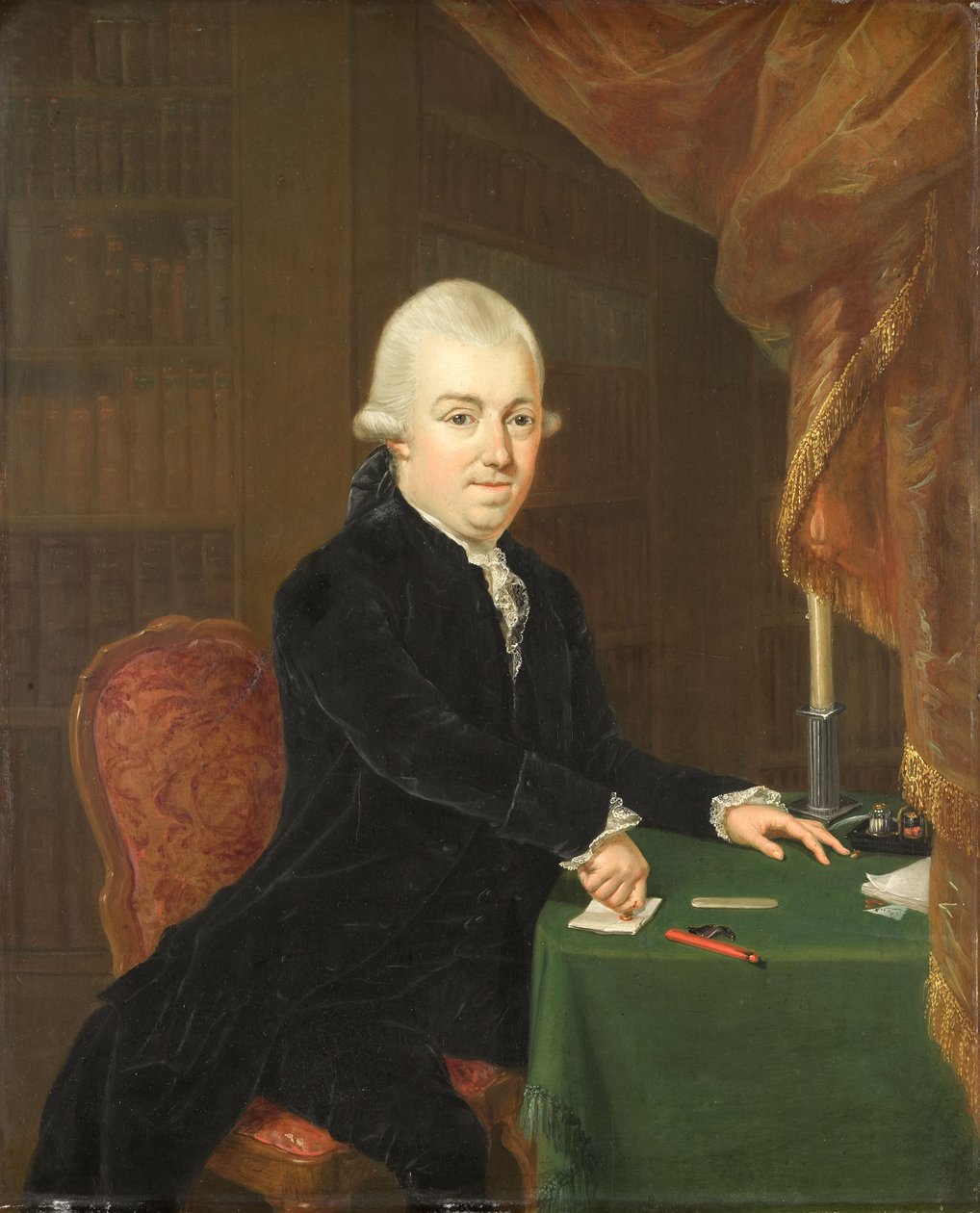 オランダ人  ヤン・ベルント・ビッカー（1746-1812） 無名の男の肖像[1]。

別タイトル  

ヤン・ベルント・ビッカー（1746-1812）[3]。
 ヤン・ベルント・ビッカー（1746-1812）の肖像画、アムステルダムの商人・銀行家、1796年国民議会議長、夫 作： Louis Bernard Coclers