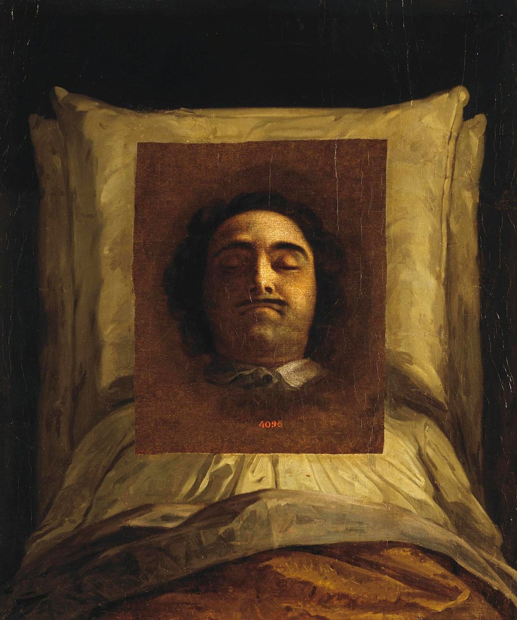 Pierre le Grand - Peter I on His Deathbed par Caravaque, Louis (1684-1754).油彩・キャンバス、サイズ：77x64 作： ルイ・カラバク