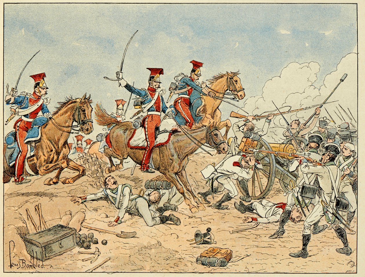 ディック・ド・ロンレイの逸話をルイ・ボンブルド（1862-1927）が描いた本「The Heros of the Siecle」からの引用です。 作： ルイ・チャールズ・ボンブル