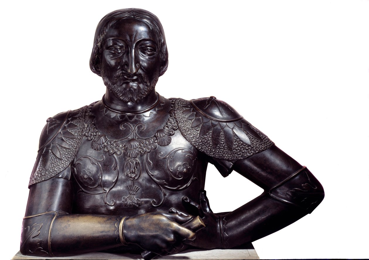 フランス国王フランソワ1世の胸像、ブロンズ製。ルイ・クロード・アントワーヌ・ヴァス（1716-1772）による彫刻 1756年 パリルーヴル美術館 作： ルイ・クロード・ヴァセ
