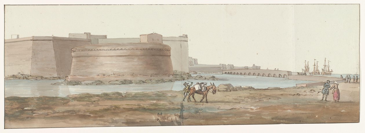 ゲジヒト オプ ガリポリ Gallipoli 入口ビュー (オブジェクトのタイトル) イタリア、シチリア、マルタの旅 - 1778 (シリーズタイトル) 作： ルイデュクロス
