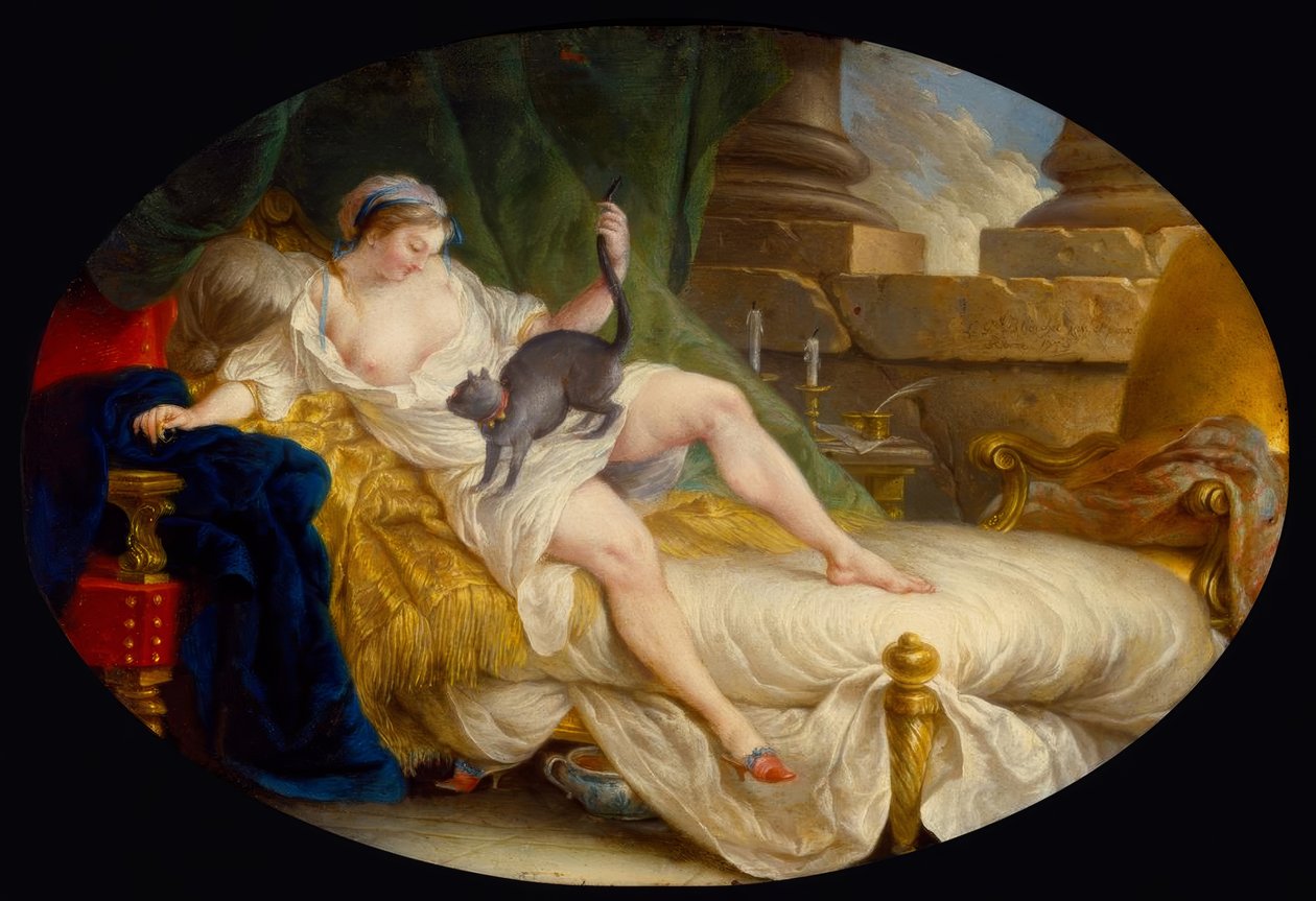 LGBlanchet、ジュリーは彼女が放棄されたことを発見- 1759 作： ルイ・ガブリエル・ブランシェ