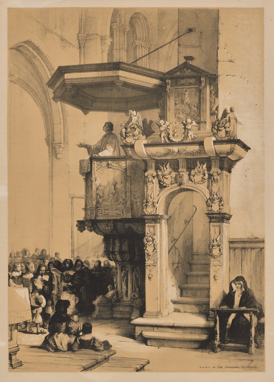 Sketches in Belgium and Germany, First Series, Pulpit in the Cathedral of Treves   1306268   ja       japanese Successfully Translated  Original: Print, ca. 1801. Translat: Print, ca. 1801. 1166286 ja japanese Successfully Translated Original: John Nichols 作： ルイ・ハゲ