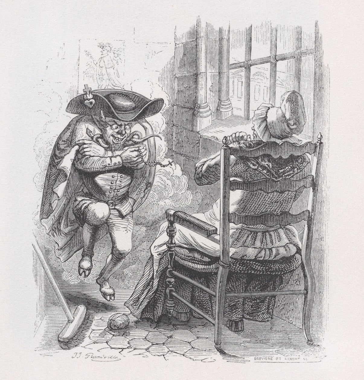 ベランジェ全集のリトルレッドマン、1836年。作成者：ルイ＝アンリ・ブレヴィエール、セザール＝オーギュスト・エベール。 作： Louis Henri Breviere、Cesar Auguste Hebert
