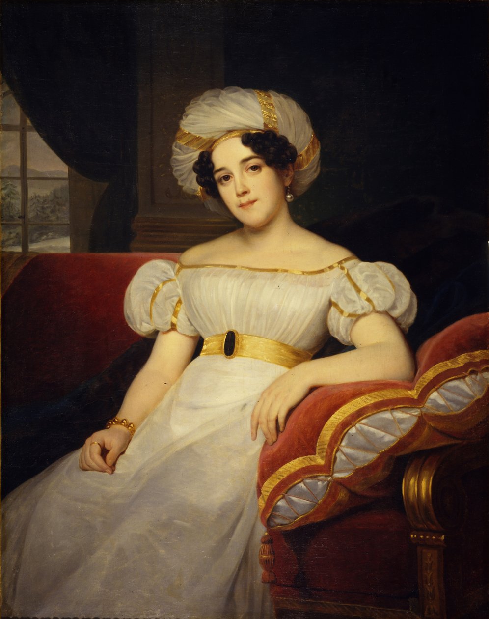 ナタリア王女ステパノフナゴリチナの肖像、伯爵夫人アプラクシナ1794-1890、1824 作： ルイーズ・マリー・ジャンヌ・ハーセント