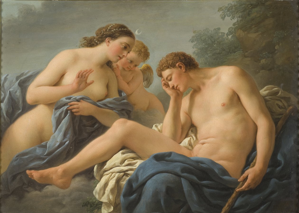 Diane et Endymion - Diana and Endymion』Lagrenee, Louis Jean Francois, dit l
