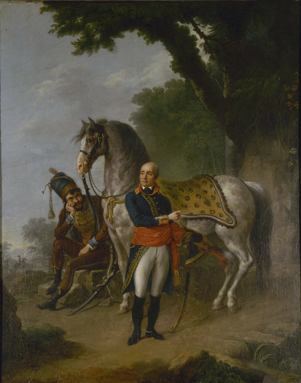 ジョセフ・マリー・セルヴァン・ド・ゲルベイ将軍の肖像、1741～1808年頃。 1800年。 作： ルイス・ラフィット
