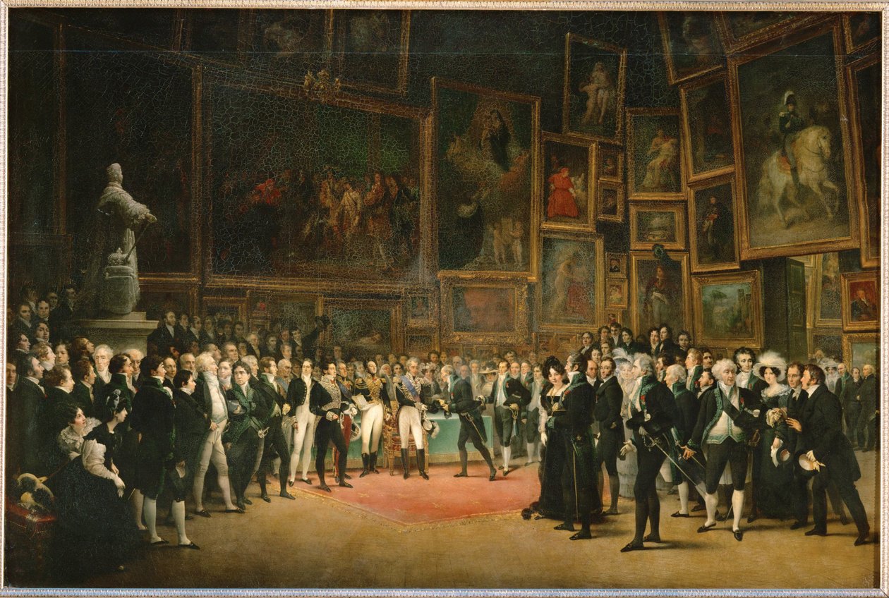 1824年のサロンが閉幕したとき、国王シャルル10世は...... 作： ルイレオポルドボイリー