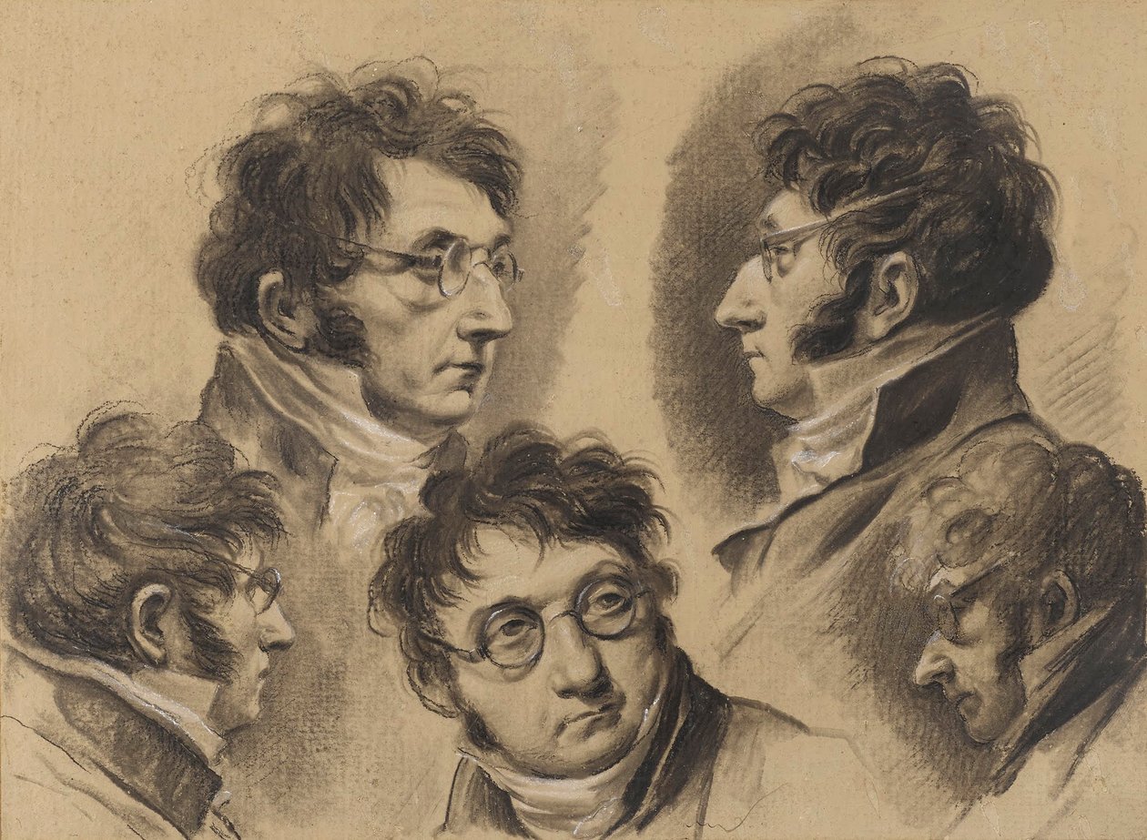 Louis-Léopold Boilly - 5つの自画像 作： ルイレオポルドボイリー