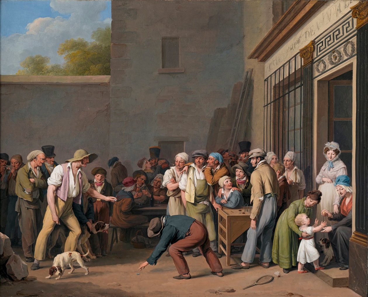 Louis-Léopold Boilly - 樽ゲーム 作： ルイレオポルドボイリー
