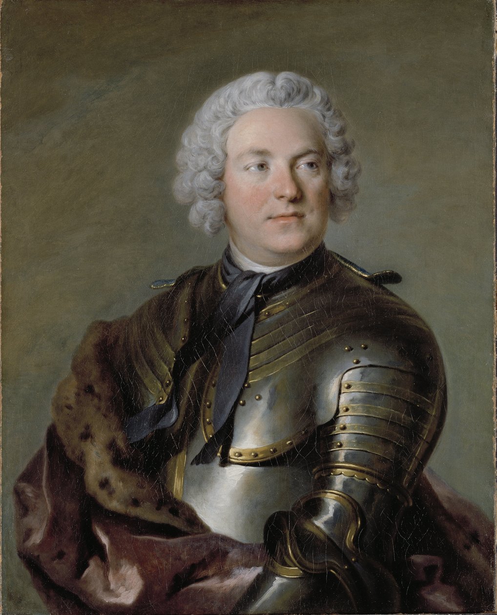 Charles Gustave de Tessin, Swedish aristocrat and politician - Portrait of Carl Gustaf Tessin (1695-1770), by Tocque, Louis (1696-1772).油彩・キャンバス 作： ルイ・トク