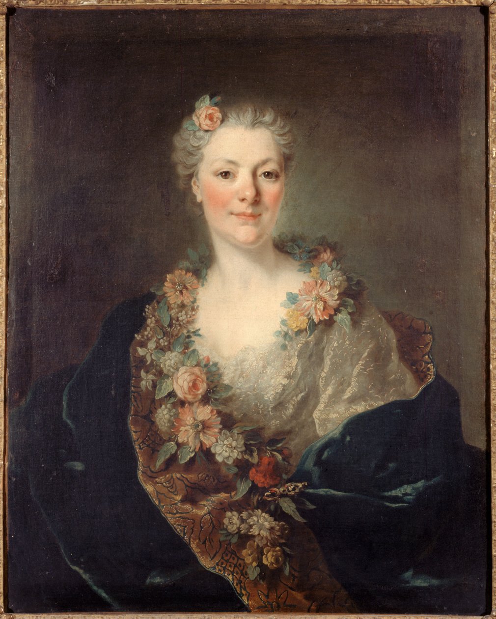 ドワイエン夫人の肖像 1750年頃 油彩・カンヴァス 作： ルイ・M・トック