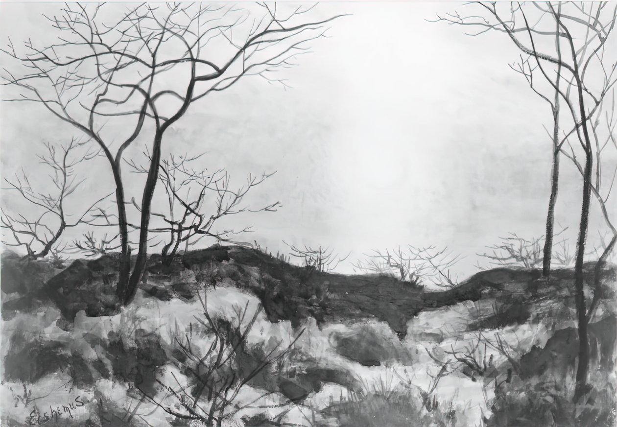 青い風景、c。 1896-1899。 作： ルイ・ミシェル・アイルシェミウス