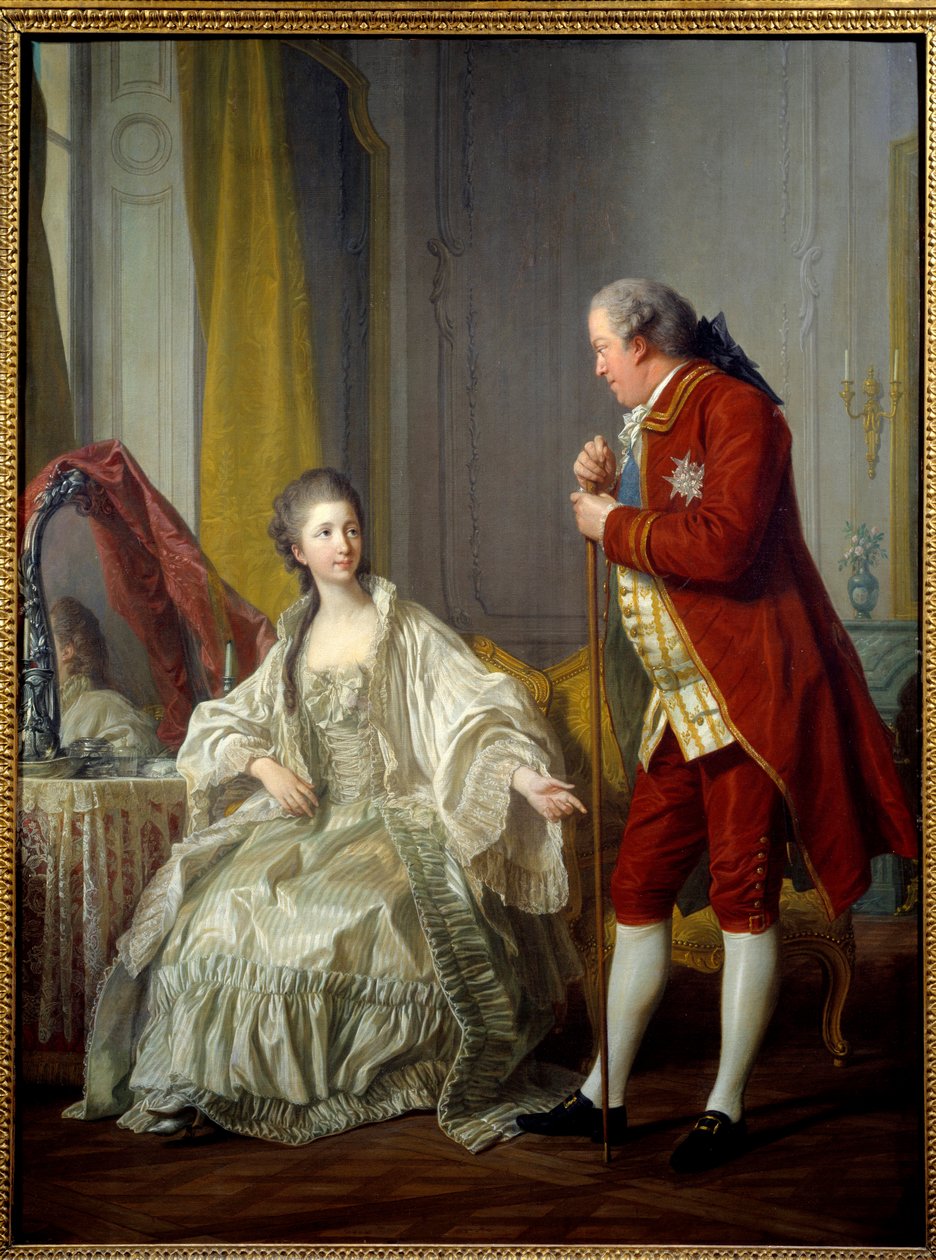 Porträt des Marquis und der Marquise von Marigny von Louis Michel van Loo