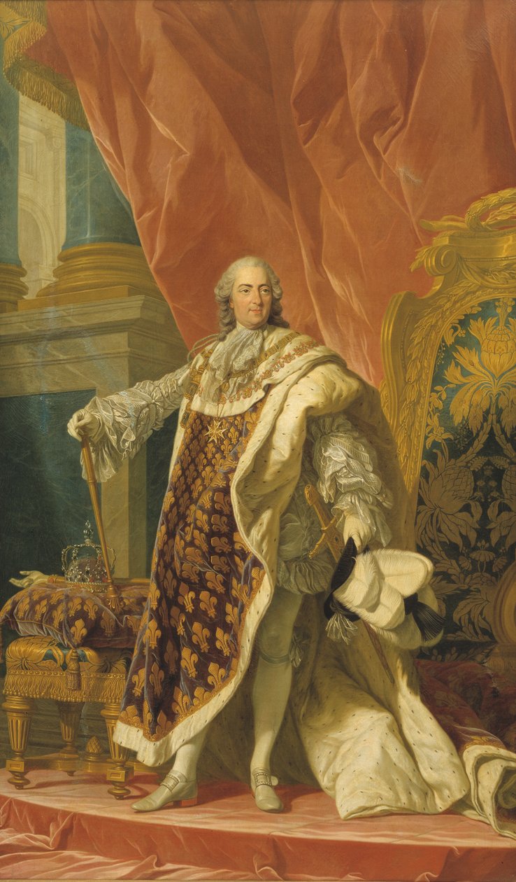フランスのルイ 15 世 (1710 年 - 1774 年) 作： ルイ・ミシェル・ヴァン・ルー